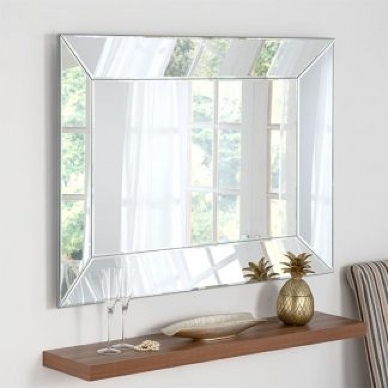 Espelho de Vidro Decorativo para Sala Marechal Floriano - Espelho de Vidro para Quarto