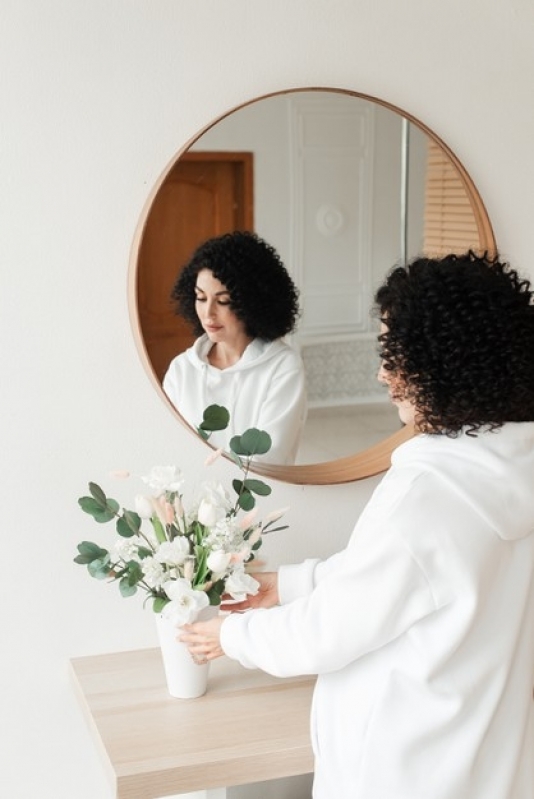 Espelho de Vidro Decorativo Aracruz - Espelho de Vidro para Banheiro