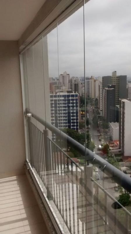 Fechamento de Sacada de Vidro Preço Vila Pavão - Fechamento de Sacada com Vidro de Correr