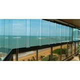 cortina de vidro para varanda preços Águas Formosas