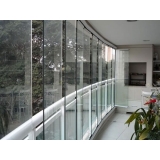 fechamento de terraço com vidro Baixo Guandu