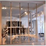 onde comprar espelho de vidro decorativo para sala Itarana